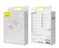 Baseus Kabel Lightning - USB-C Crystal Shine  20W 2m (różowy) - 1245565 - zdjęcie 2